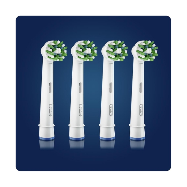 Насадки Oral-B Сross Action CleanMaximiser White для электрической зубной щетки, 4 шт., для тщательного удаления налета - фото 6