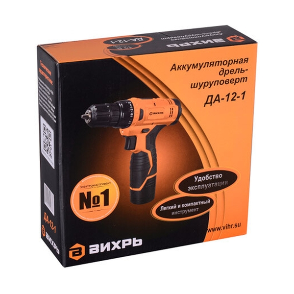 Дрель-шуруповерт аккумуляторная Вихрь ДА-12-1 - фото 6