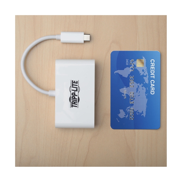 Расширитель USB TrippLite/4-Porat USB-C Hub, USB C to 2x USB-A, 2x USB-C, USB 3.0, White - фото 4
