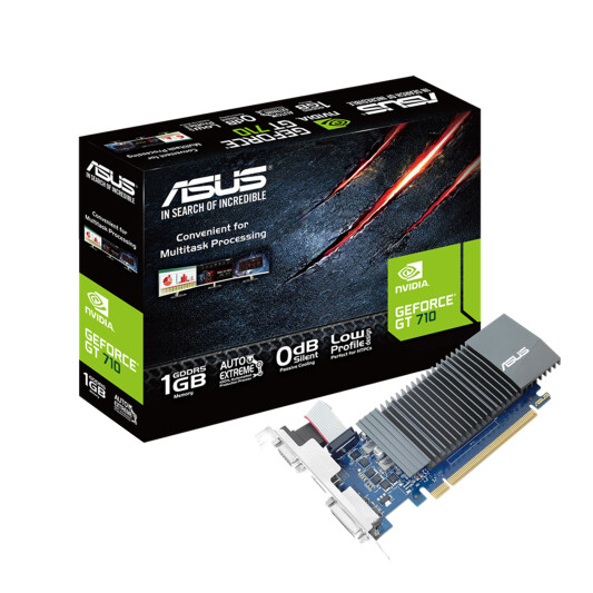 Видеокарта Asus GeForce GT 710 Silent (GT710-SL-1GD5-BRK) - фото