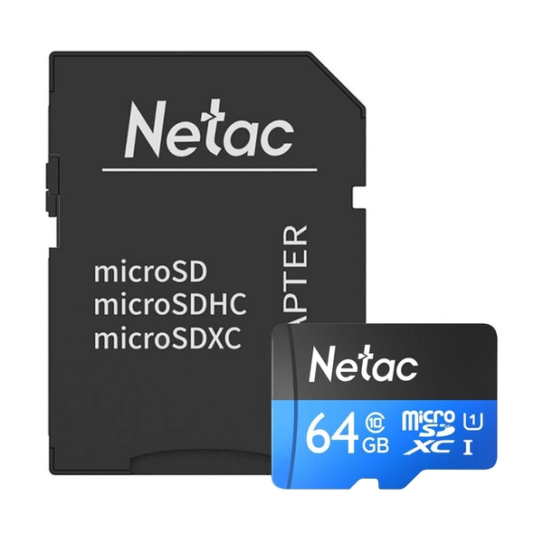 Карта памяти Netac P500 64 Гб, Class 10 U1 (NT02P500STN-064G-R) - фото