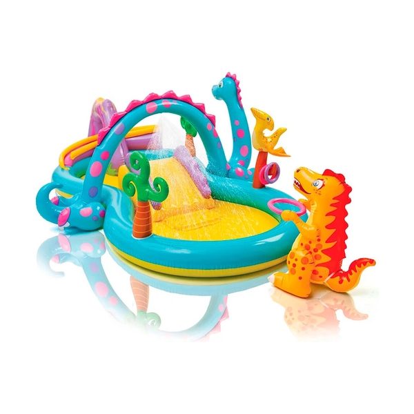 Детский надувной игровой бассейн Dinoland INTEX, 57135NP - фото