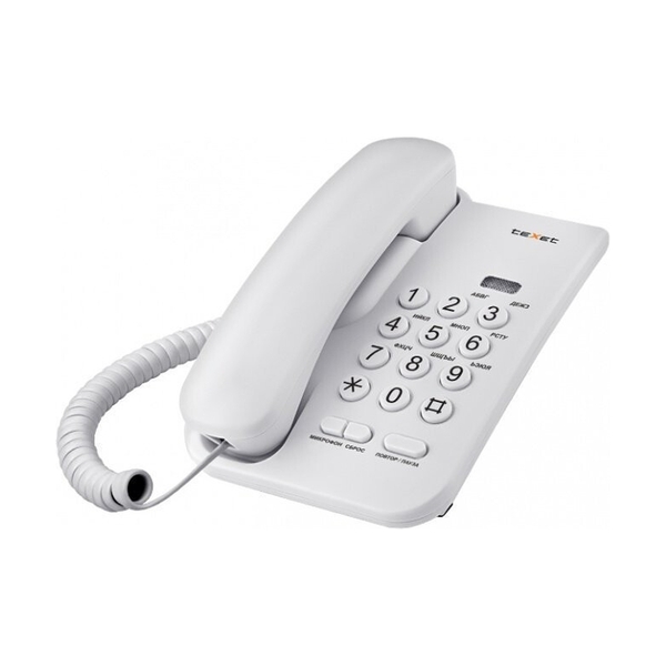 Проводной телефон Texet TX-212 серый - фото 2