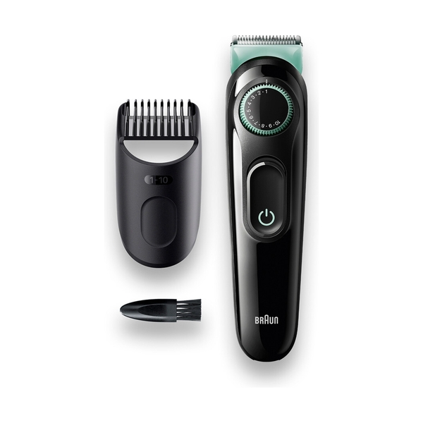 Триммер для бороды и усов Braun BT3321, 1 насадка, мятно-черный - фото