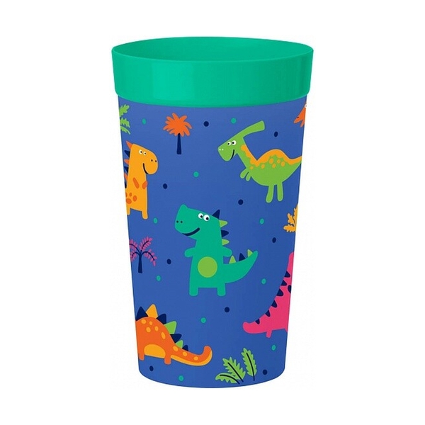 Стакан детский с декором 380МЛ (Зеленый) 431322209 - фото