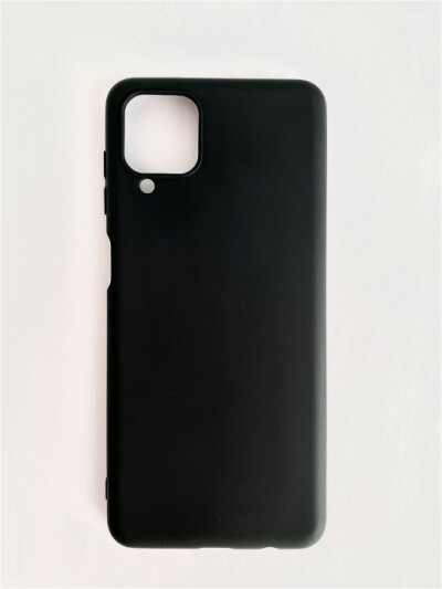 Чёрный силиконовый чехол для Samsung Galaxy A12 /A-Case - фото