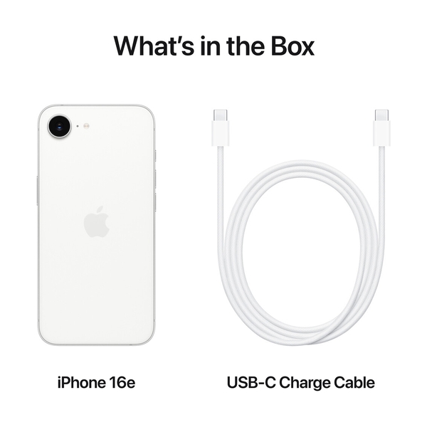 Apple iPhone 16e 128GB White MD1R4HX/A - фото 9