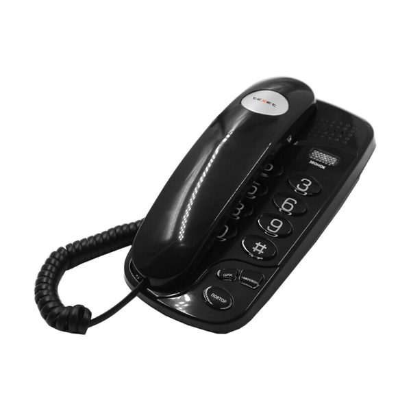 Проводной телефон Texet TX-238 чёрный - фото 3