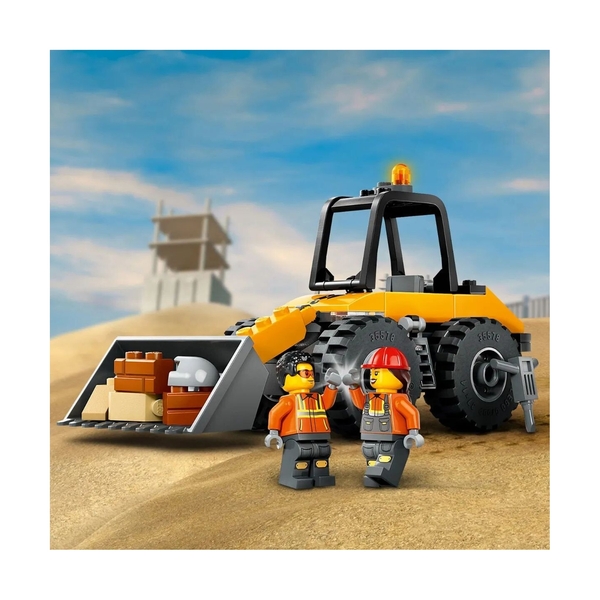 Конструктор Lego 60450 Город Желтый строительный колесный погрузчик - фото 8