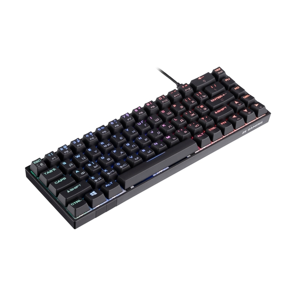 Клавиатура игровая 2E GAMING KG380 Black GATERON RED SWITCH 68 key - фото 3