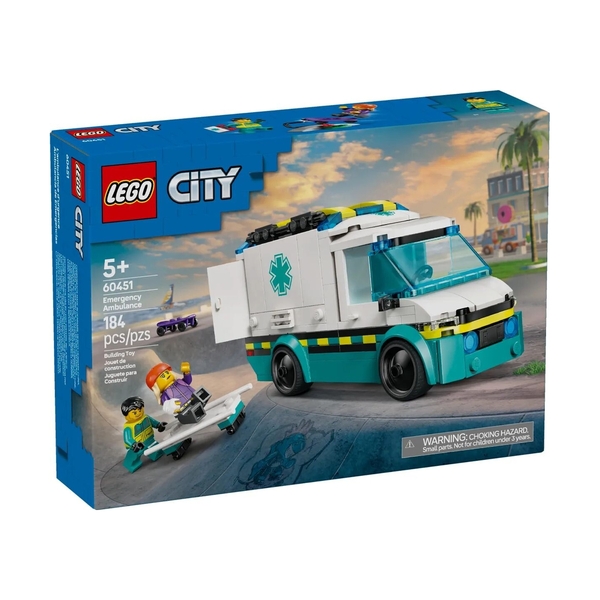 Конструктор Lego 60451 Город Машина скорой помощи - фото 10
