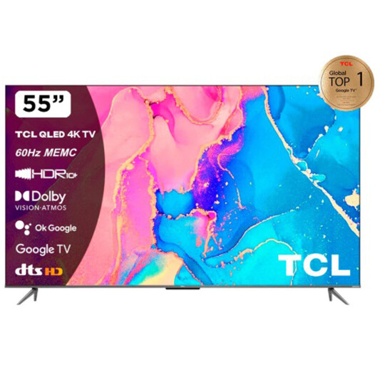 Телевизор 55" TCL 55C635 QLED UHD 4K Google Android TV - фото