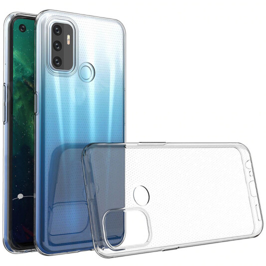 Прозрачный силиконовый чехол для Oppo A15S /A-Case - фото