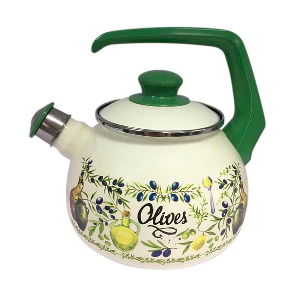 Чайник с бак. руч. Metrot, Олива, 2,5л, 193168 - фото