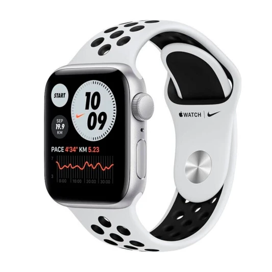 Apple Watch Nike Series 6 GPS 40mm Silver Aluminium Case with Pure Platinum Black