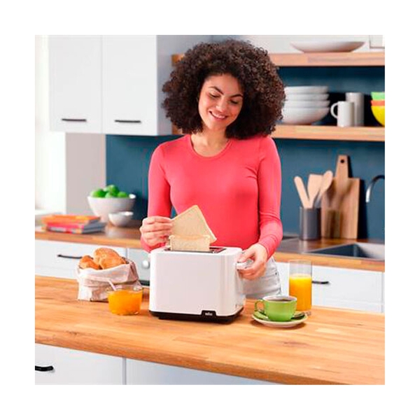 Тостер Braun HT1010W - фото 4
