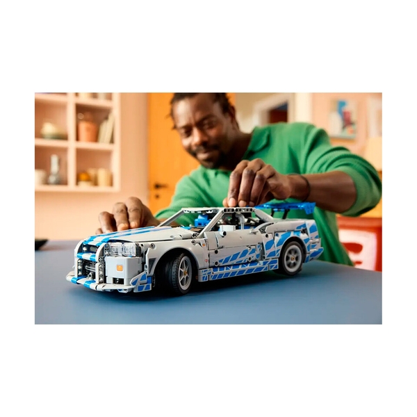 Конструктор Lego Nissan Skyline GT-R (R34) Техник Двойной форсаж: автомобиль 42210 - фото 9