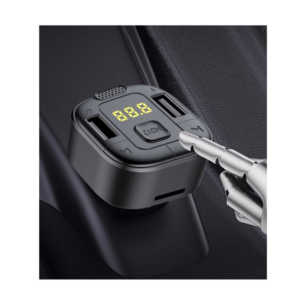 Автомобильное зарядное устройство C8 Grace, с передатчиком, черный - фото 4