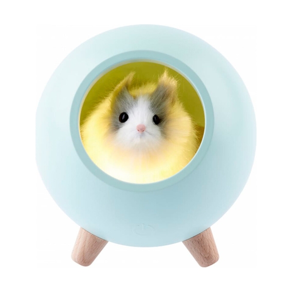 Ночник-светильник ЭРА NLED-468-1W-GR хомяк зеленый - фото