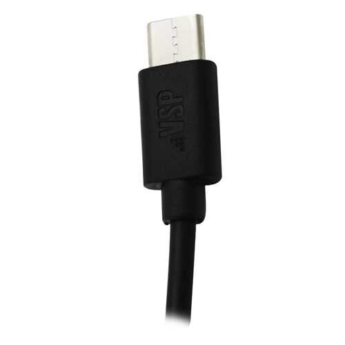 21975 Дата-кабель USB - Type-C, 2А, 2м, черный, BoraSCO (VSP) - фото
