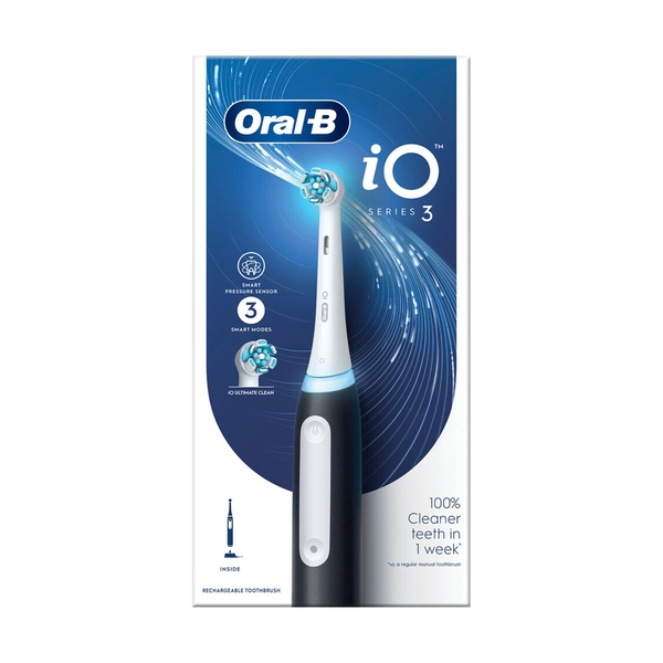 Электрическая зубная щётка Oral-B iO Series 3 Matte Black, чёрная, 1 насадка - фото 15