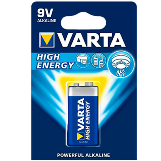 Батарейки Varta High Energy 9V 4922 (1шт.) - фото
