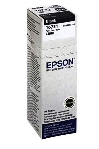 Картридж Epson C13T67314A L800 Black ink bottle 70ml - фото