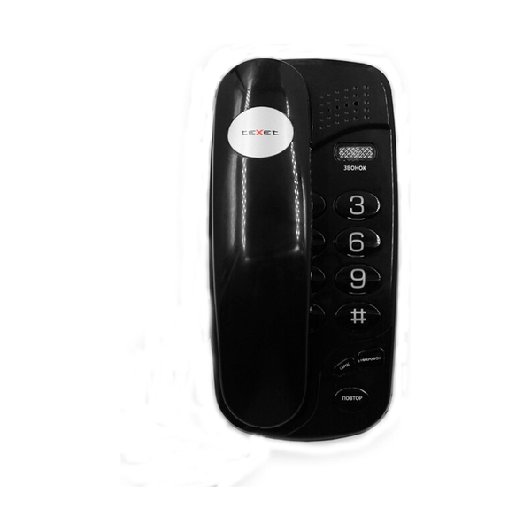 Проводной телефон Texet TX-238 чёрный - фото