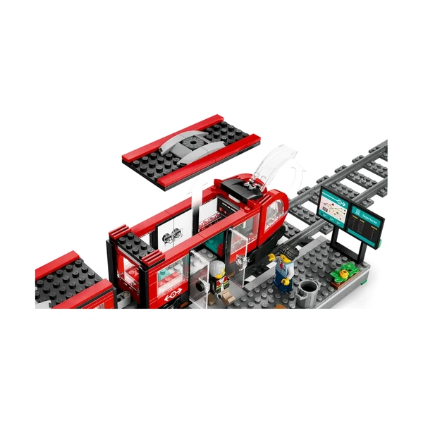 Конструктор Lego Город Трамвай и станция в центре города 60423 - фото 5