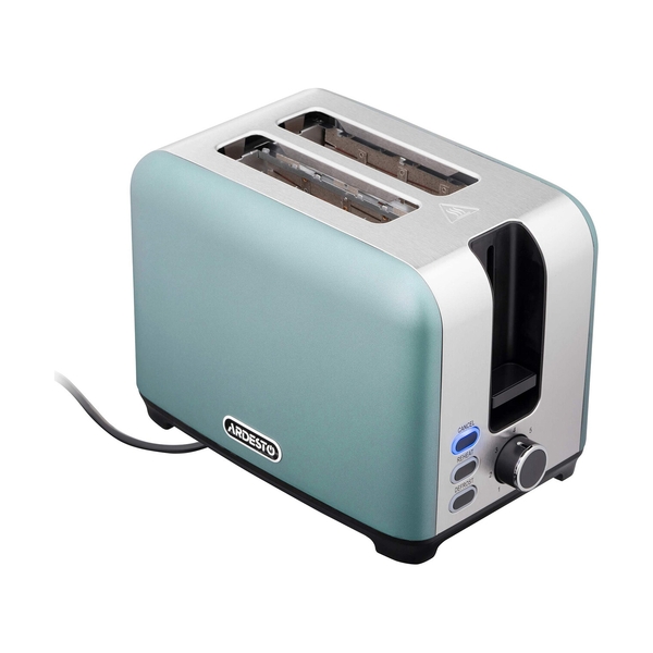 Тостер Ardesto Mint Harmony T-F400G 800Вт, металл, мятный+серебристый - фото 2