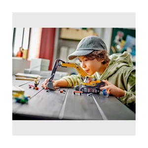 Конструктор Lego Город Желтый строительный экскаватор 60420 - фото 8