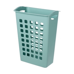 Корзина для белья с поворотной крышкой узкая 430х260х580 ММ, 38Л (Светло-голубой) 431255431 - фото 3