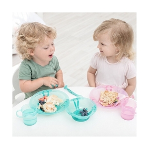 Тарелка детская глубокая на присоске 300 мл, 431311809, Зеленый - фото 4