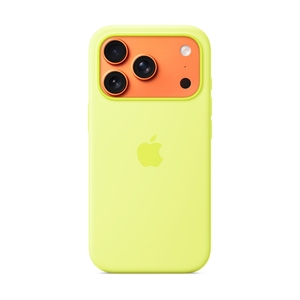 Чехол iPhone 17 Pro Silicone Case with MagSafe – Neon Yellow (MGFF4ZM/A) - фото 2