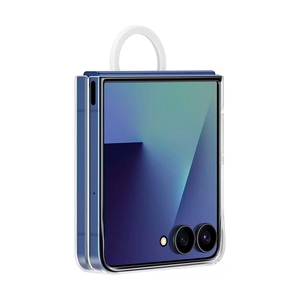 Чехол для смартфона Samsung Ring Case Z Flip7 Clear Transparent (EF-QF766CTEGRU) - фото 2