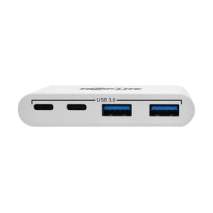 Расширитель USB TrippLite/4-Porat USB-C Hub, USB C to 2x USB-A, 2x USB-C, USB 3.0, White - фото 3
