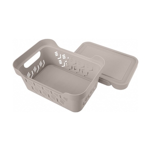 Ящик с крышкой универсальный Deluxe 4,6л 433205534 (Светло-бежевый) - фото 3