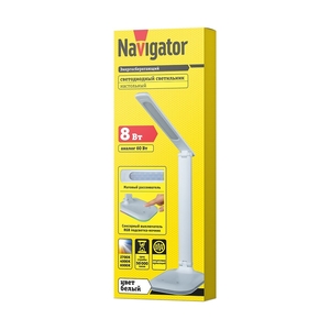 Светильник Navigator 80 319 NDF-D035-8W-MK-WH-LED на основании, белый - фото 4