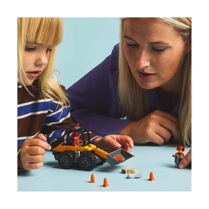 Конструктор Lego 60450 Город Желтый строительный колесный погрузчик - фото 6