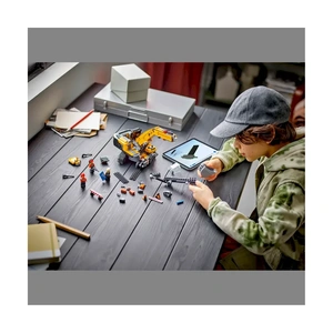 Конструктор Lego Город Желтый строительный экскаватор 60420 - фото 10