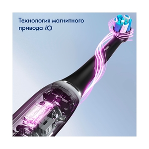 Электрическая зубная щётка Oral-B iO Series 3 Matte Black, чёрная, 1 насадка - фото 14