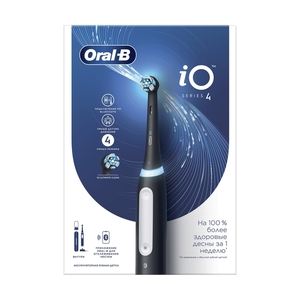 Электрическая зубная щётка Oral-B iO Series 4 Matte Black, Чёрная - фото 14