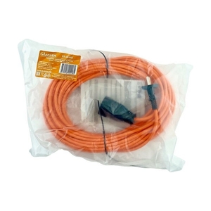 Удлинитель силовой шнур GLANZEN гн ПВС 2х1 20м арт ЕS-20-002 - фото 3