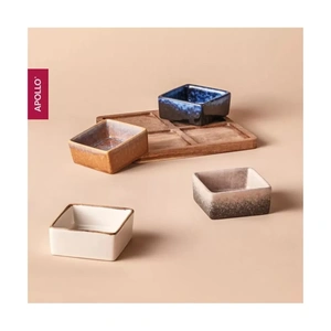 Менажницы 4 шт c подставкой Apollo Breeze BRZ-06 - фото 6