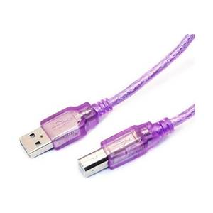 Кабель HP invent USB 2.0 (type A-B) Violet 5 m original - фото 3