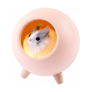 Ночник-светильник ЭРА NLED-468-1W-P хомяк розовый - фото 2