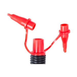 Насос ножной Bellows Foot Pump 28 см., INTEX, 69611, Пластик, Шланг 0.8м., 3 насадки, Объем камеры 3 л., Чёрно/синий, Пакет - фото 4