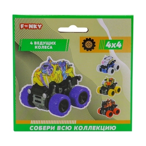 Funky Toys FT9792-4 Машинка Носорог 4х4 фрикционная с красными колесами - фото 4
