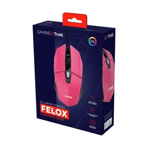 Игровая мышь Trust GXT 109P FELOX Pink (25068) - фото 6