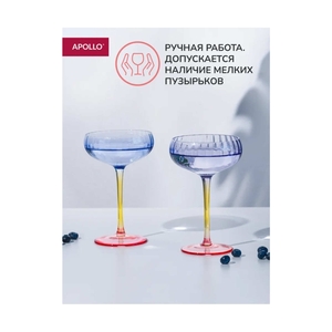 Набор бокалов для шампанского APOLLO Estrado 2 пр. 220 мл EST-220-2 - фото 4